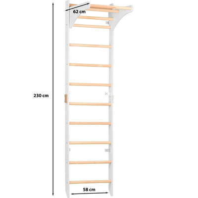 Sprossenwand SPR C PURE weiß 230 cm – weitere Produktansicht 2 – RINAGYM