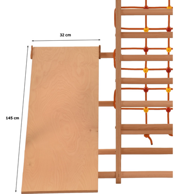 Rutschbrett & Hühnerleiter 145 cm – weitere Produktansicht 2 – RINAGYM
