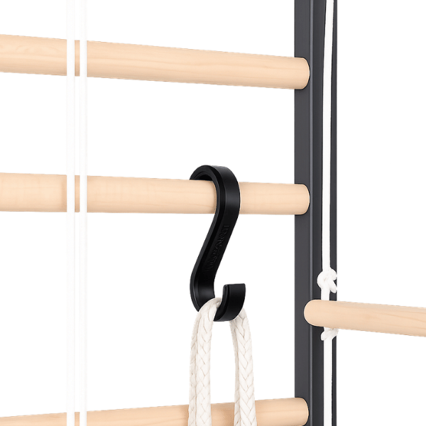 Zubehörhalter für Sprossenwand – S-Haken 13 cm, Montage ohne Werkzeug