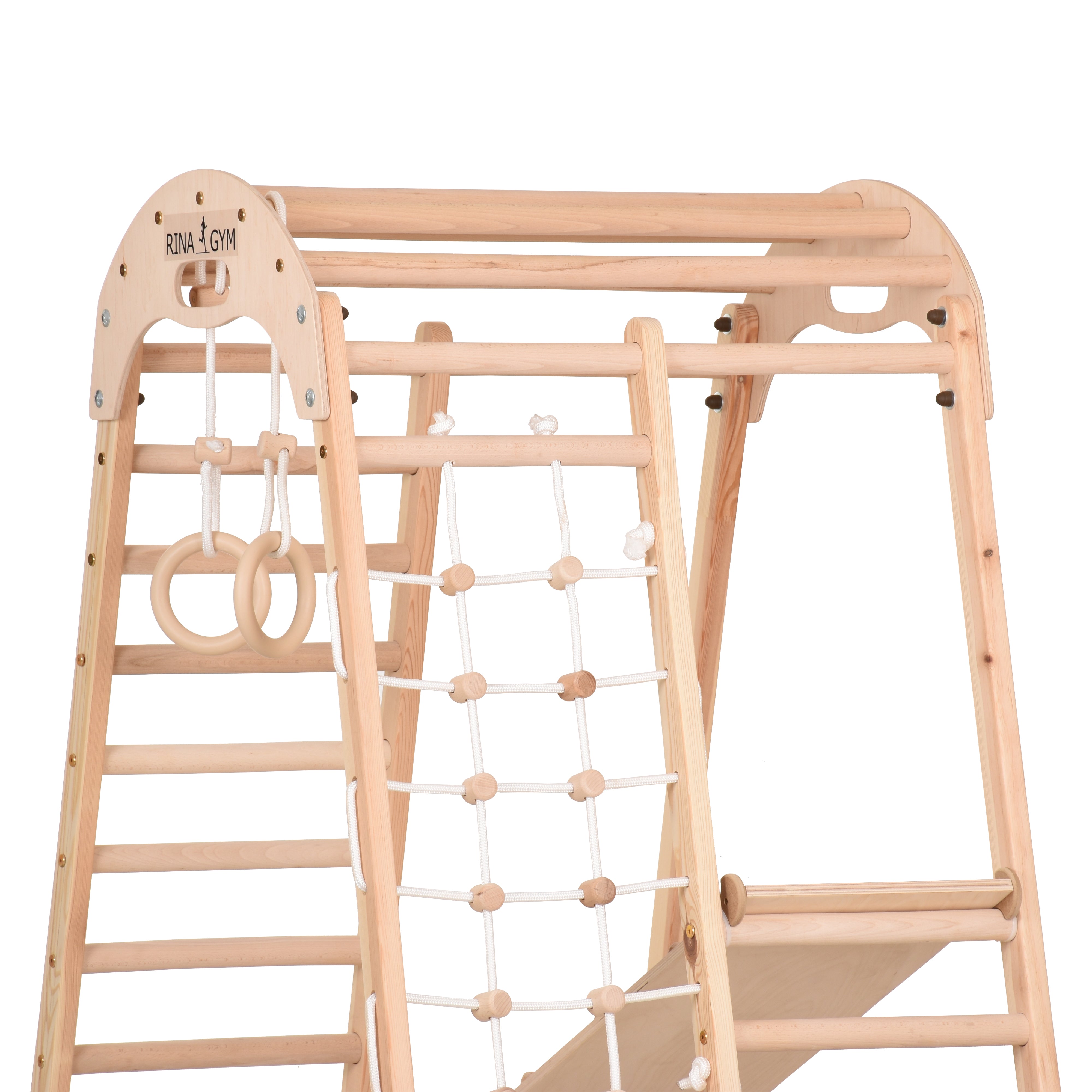 Indoor-Klettergerüst aus Naturholz – Produktansicht 7 – RINAGYM