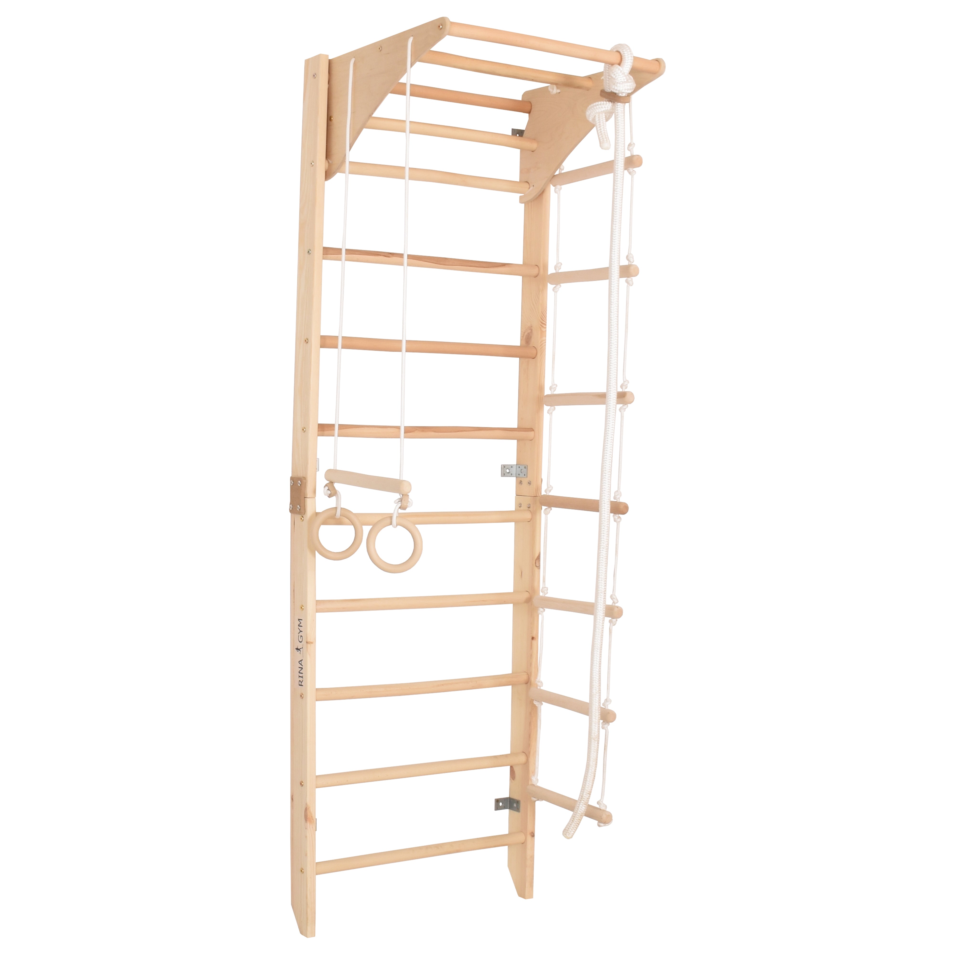 Sprossenwand Kombi 2 aus Holz mit Klimmzugstange – weitere Produktansicht 12 – RINAGYM