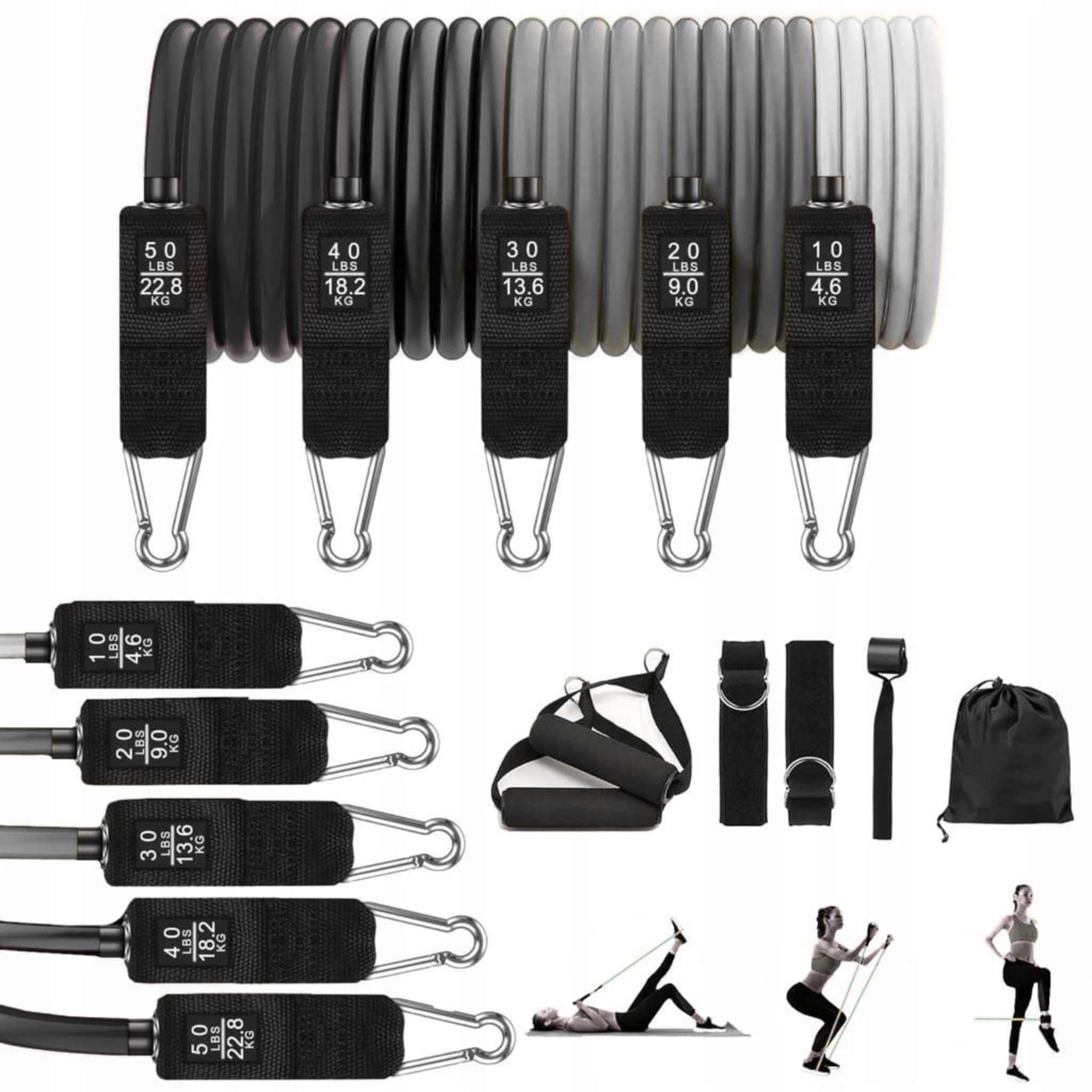 Sprossenwand mit Klimmzugstange & Dip-Barren – PRO PURE – weitere Produktansicht 11 – RINAGYM