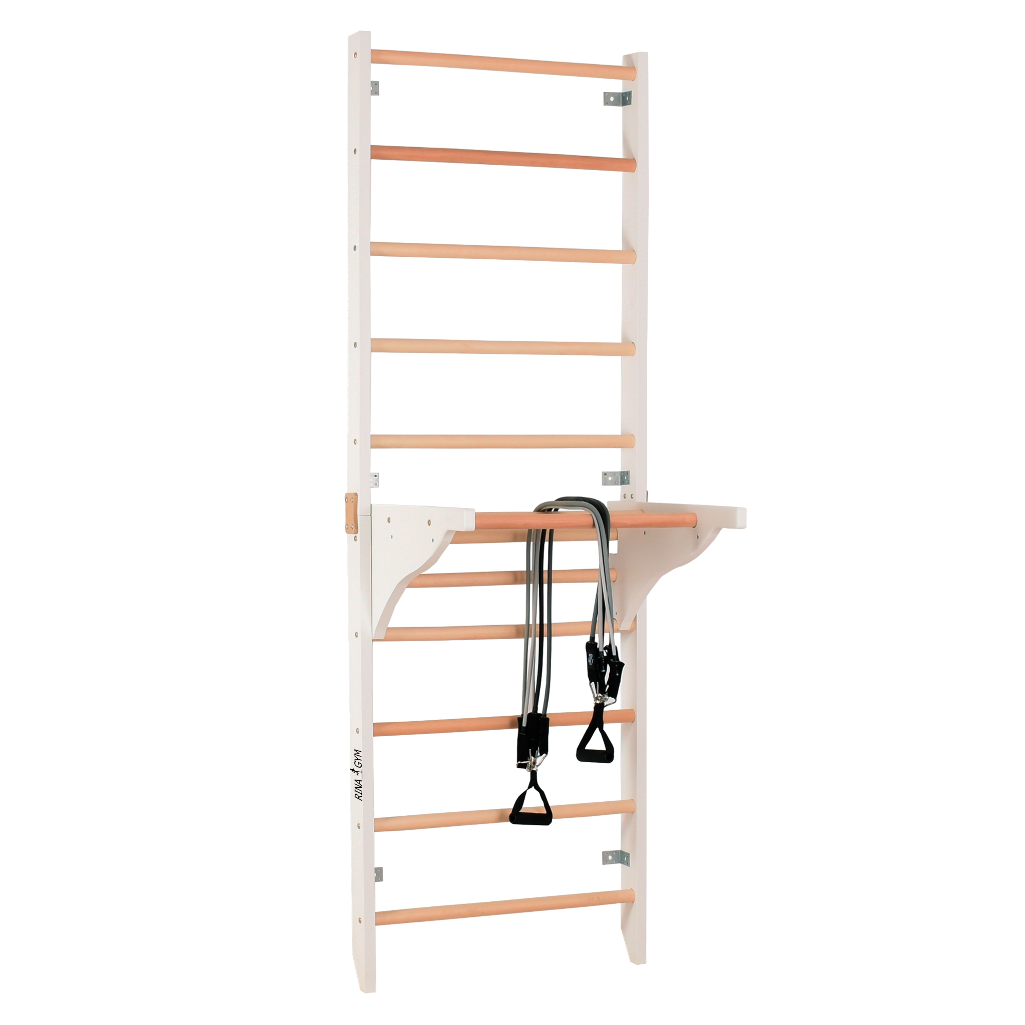 Sprossenwand mit Klimmzugstange & Dip-Barren – PRO PURE – weitere Produktansicht 6 – RINAGYM
