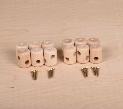 Seilverbinder aus Holz 13 mm – 12 Stück – RINAGYM