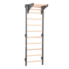 Sprossenwand STEEL KOM 2 Graphit mit Turnringen & Strickleiter – weitere Produktansicht 15 – RINAGYM