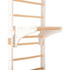 Barre de traction amovible pour échelle murale – barre en Yarnwood et bois de hêtre Ø34 mm, blanche, montage sans perçage