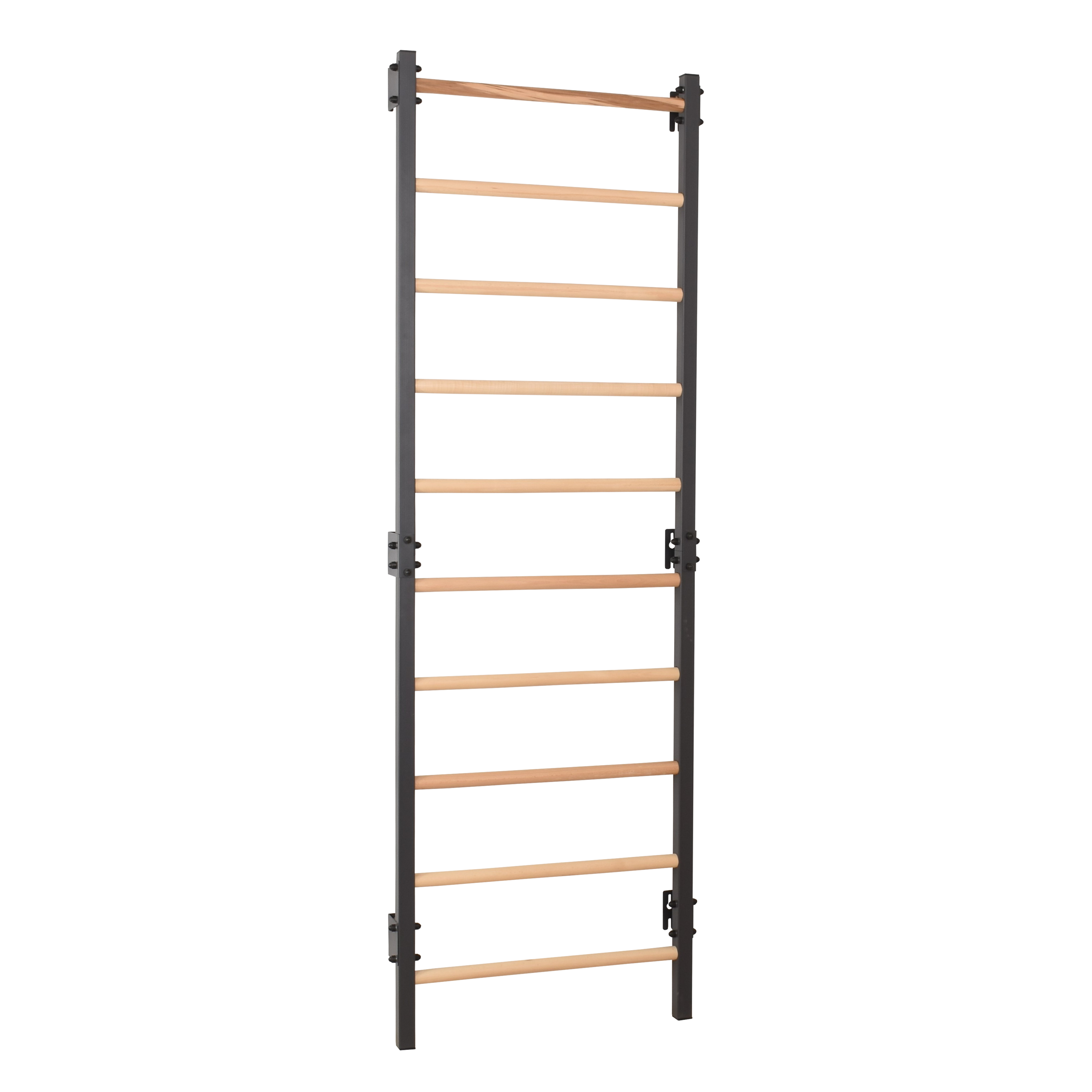 Sprossenwand STEEL 1 Graphit – Stahl & Buchenholz – weitere Produktansicht 9 – RINAGYM