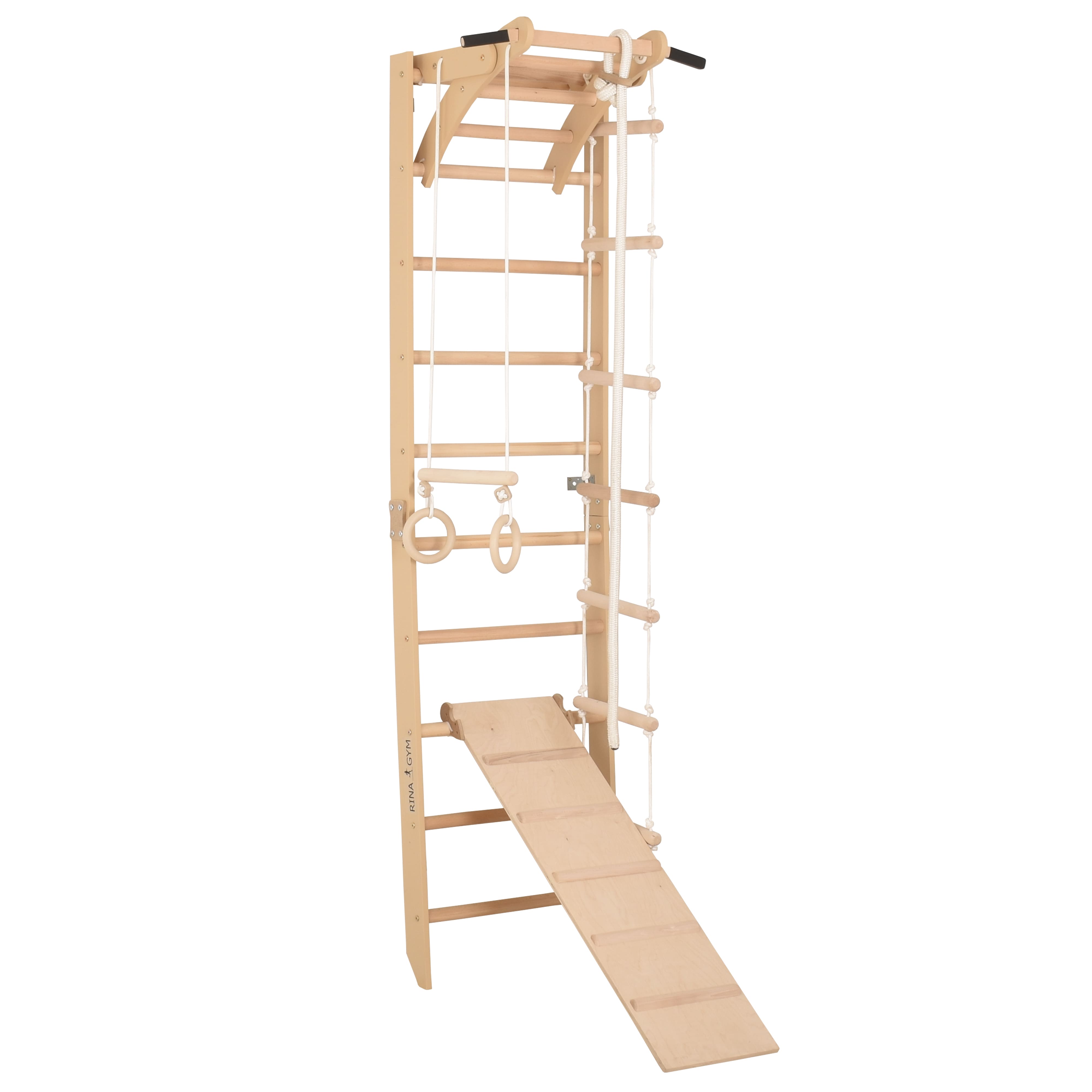 Sprossenwand SPR A mit Rutschbrett 230 cm – weitere Produktansicht 3 – RINAGYM