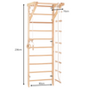 Sprossenwand Sport 2 aus Holz mit Klimmzugstange – weitere Produktansicht 7 – RINAGYM