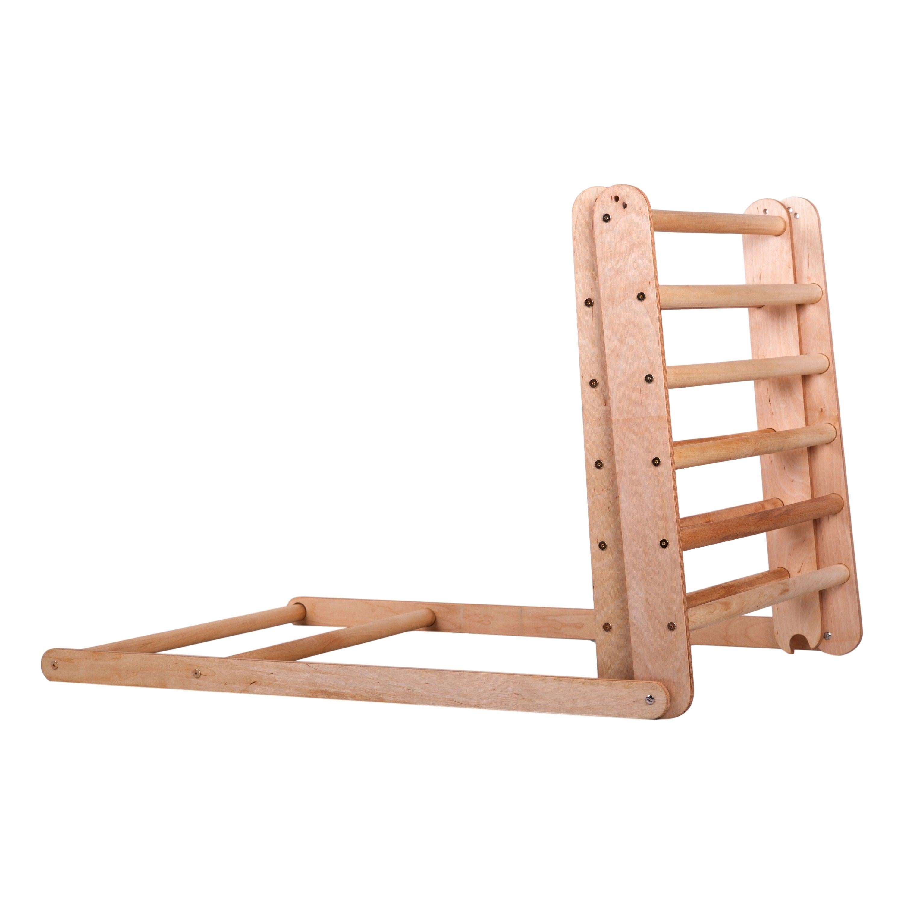 Kletterdreieck mit Rutsche Natur 80 cm – weitere Produktansicht 13 – RINAGYM