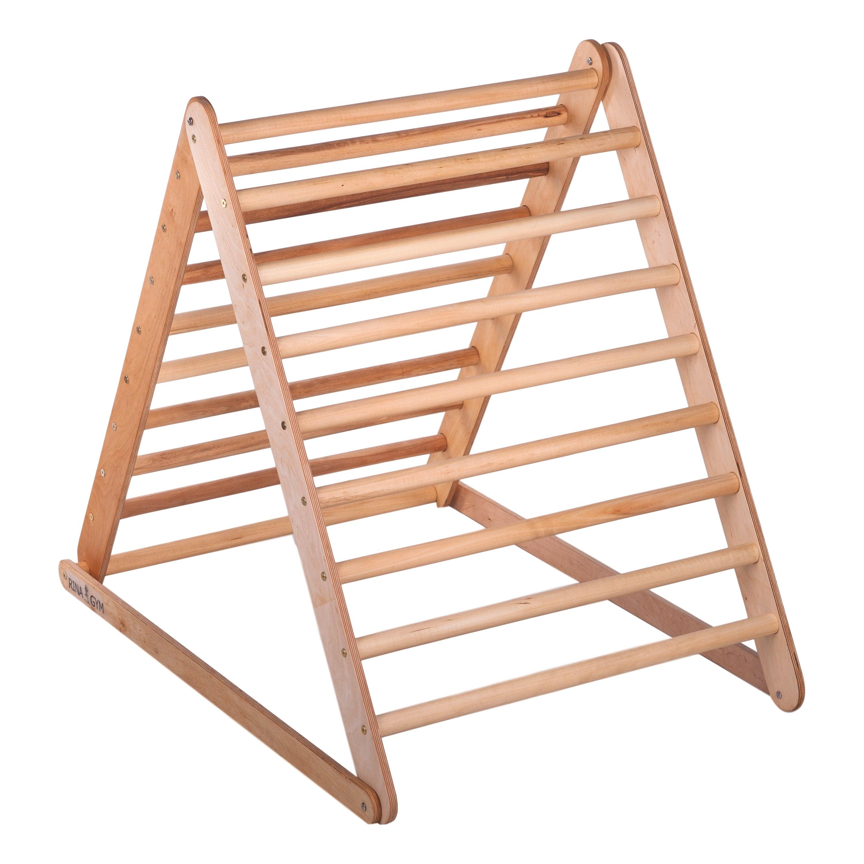 Kletterdreieck mit Rutsche Natur 115 cm – weitere Produktansicht 10 – RINAGYM