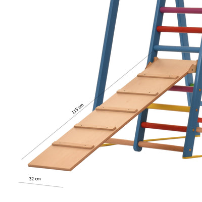 Rutschbrett & Hühnerleiter 115 cm – weitere Produktansicht 2 – RINAGYM